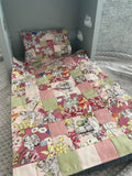 3 piece Bedding Set - May Gibbs Patchwork Quilt - Gumnut Babies B