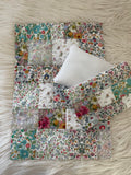 3 piece Bedding Set - Liberty London Patchwork Quilt - Multi C