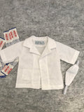Doctor Jacket Set - to suit 38cm Miniland Doll - White