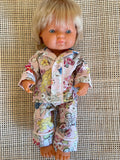 Pyjama Set to suit 38cm Miniland Doll - May Gibbs - Gumnut Babies Pink