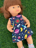Dress Set - to suit 38cm Miniland Doll - PINNY - Astronomy