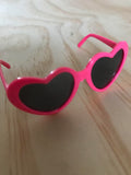 Doll Glasses - Hearts - Coral Hot Pink