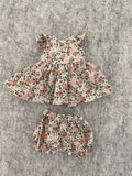 Dress Set - to suit 32cm (Hard Body) Miniland Doll - Peach Blossoms