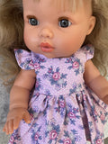 Dress Set - to suit 34cm Mini Coletto, Minikane and Paola Reina Grande Dolls - Pretty in Lilac