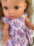 Dress Set - to suit 34cm Mini Coletto, Minikane and Paola Reina Grande Dolls - Pretty in Lilac