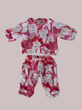 Pyjama Lounge Set - to suit 38cm Miniland Doll.   Will also fit 32cm soft body Miniland Doll and 34cm Mini Coletto, Minikane and Paola Reina Grande Dolls - Cat's Pyjamas