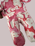 Pyjama Lounge Set - to suit 38cm Miniland Doll.   Will also fit 32cm soft body Miniland Doll and 34cm Mini Coletto, Minikane and Paola Reina Grande Dolls - Cat's Pyjamas