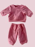 Pyjama Lounge Set - to suit 38cm Miniland Doll.   Will also fit 32cm soft body Miniland Doll and 34cm Mini Coletto, Minikane and Paola Reina Grande Dolls - Rose Pink