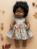 Dress Set - to suit 38cm Miniland Doll - Autumn Time