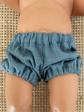 Bloomers - to suit 38cm Miniland Doll - Dusty Sky Blue