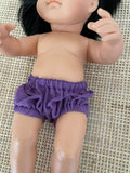 Bloomers - to suit 38cm Miniland Doll - Purple