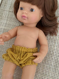 Bloomers - to suit 38cm Miniland Doll - Mustard