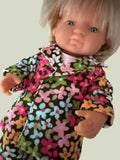 Pant Suit - to suit 38cm Miniland doll - Corduroy Flowers