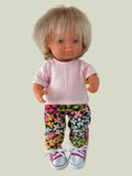 Pant Suit - to suit 38cm Miniland doll - Corduroy Flowers