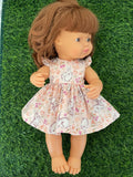 Dress Set - to suit 38cm Miniland Doll - Flopsy Mopsy Blush