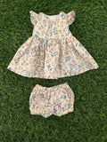 Dress Set - to suit 38cm Miniland Doll - Flopsy Mopsy Ivory