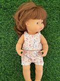 Shorts Set to suit 38cm Miniland Doll -  Flopsy Mopsy Blush
