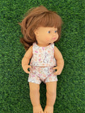 Shorts Set to suit 38cm Miniland Doll -  Flopsy Mopsy Blush
