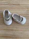 Mary Jane Shoes to suit 38cm Miniland Doll - White