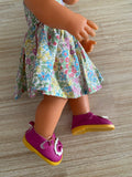 Mary Jane Shoes to suit 38cm Miniland Doll - Oxford - Hot Pink