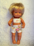 Shorts Set to suit 38cm Miniland Doll - Roses with crop top