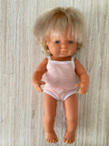 Underwear - Singlet to suit 38cm Miniland Doll - Peach