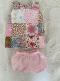 Dress Set - PINNY - to suit 38cm Miniland Doll - Patchwork A