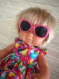 Doll Glasses - Tinted lens - Sunglasses style - Classic - Pink