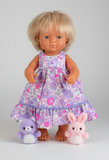Dress Set - to suit 38cm Miniland Doll - Maxi - Liberty London - Betsy F