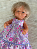 Dress Set - to suit 38cm Miniland Doll - Maxi - Liberty London - Betsy F