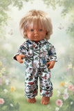 Pyjama Set - to suit 38cm Miniland Doll.  Will also fit 34cm Mini Coletto, Minikane and Paola Reina Grande Dolls - The Magic Faraway Tree