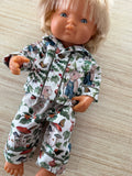 Pyjama Set - to suit 38cm Miniland Doll.  Will also fit 34cm Mini Coletto, Minikane and Paola Reina Grande Dolls - The Magic Faraway Tree