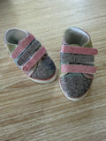 Trainers Velcro Shoes to suit 38cm Miniland Doll - Super Sparkles