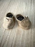 Shoes to suit 38cm Miniland Doll - Leather Loafers - Gold