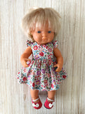 Dress Set - to suit 38cm Miniland Doll - Liberty London - Danjo 19B
