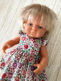 Dress Set - to suit 38cm Miniland Doll - Liberty London - Danjo 19B