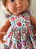 Dress Set - to suit 38cm Miniland Doll - Liberty London - Danjo 19B