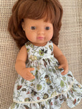 Dress Set - to suit 38cm Miniland Doll - Maxi - Autumn