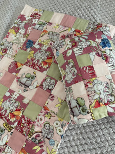 3 piece Bedding Set - May Gibbs Patchwork Quilt - Gumnut Babies B