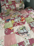 3 piece Bedding Set - May Gibbs Patchwork Quilt - Gumnut Babies B