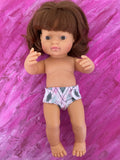 Nappy to suit 38cm Miniland Doll - Pink Tartan