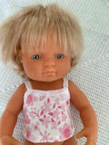 Underwear - Singlet to suit 38cm Miniland Doll -  Pretty Pink