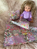 3 piece Bedding Set - Liberty London Patchwork Quilt - Multi J