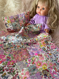 3 piece Bedding Set - Liberty London Patchwork Quilt - Multi J