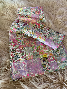 3 piece Bedding Set - Liberty London Patchwork Quilt - Multi J