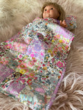 3 piece Bedding Set - Liberty London Patchwork Quilt - Multi J