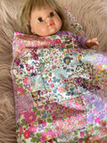 3 piece Bedding Set - Liberty London Patchwork Quilt - Multi J