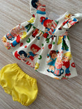 Dress Set - to suit 38cm Miniland Doll - Retro Candy Time