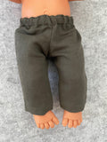 Trousers - to suit 38cm Miniland Doll - Dark Green