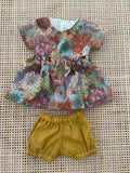 Dress Set - to suit 38cm Miniland Doll - Winter Daisy